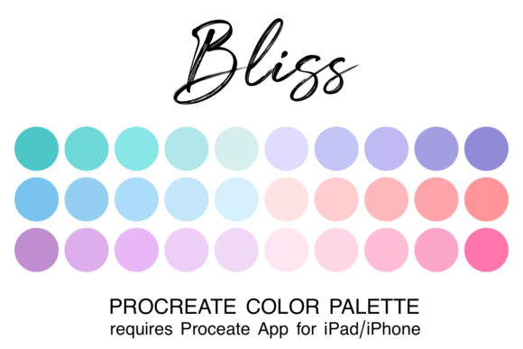 Bliss Procreate Color Palette: Your Shortcut to Harmonious Digital Art