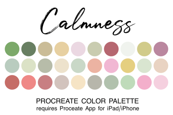 Calmness Procreate Color Palette: Your Shortcut to Serene Art