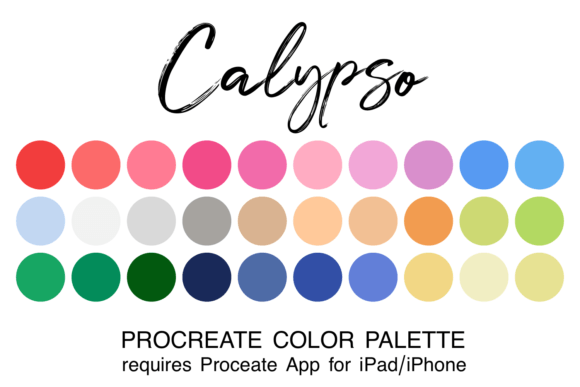 Calypso Procreate Color Palette: Your Shortcut to Cohesive Digital Art