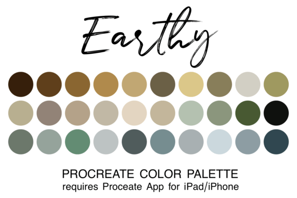 Earthy Procreate Color Palette: Ground Your Digital Art