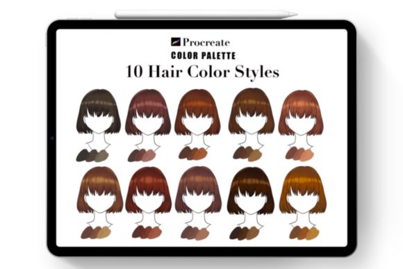 Elevate Your Art with a Brown Hair Color Palette