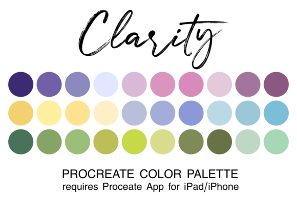 Elevate Your Art with the Clarity Procreate Color Palette
