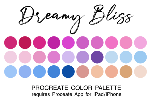 Embrace the Golden Hour with Dreamy Bliss Procreate Color Palette