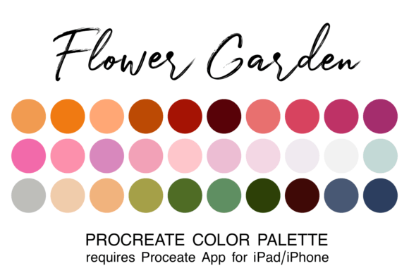 Flower Garden Procreate Color Palette: Your Shortcut to Stunning Art
