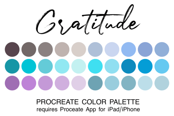 Gratitude Procreate Color Palette: A Creative Toolkit