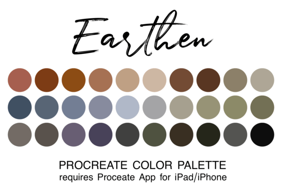 Grounding Your Digital Art with the Earthen Procreate Color Palette