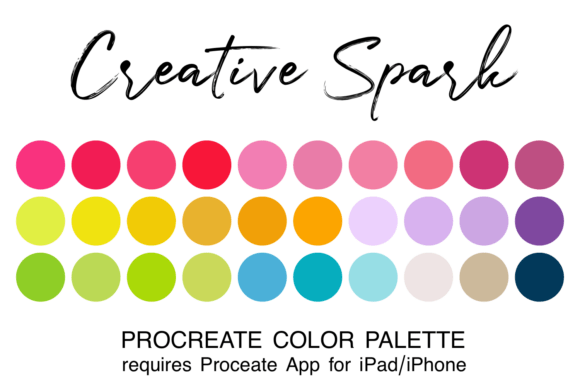 Ignite Your Art with the Creative Spark Procreate Color Palette