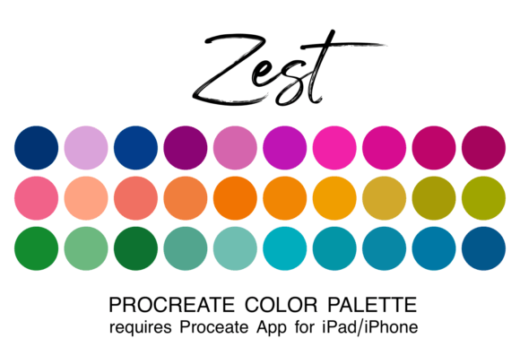 Injecting Vibrancy: A Deep Dive into the Zest Procreate Color Palette