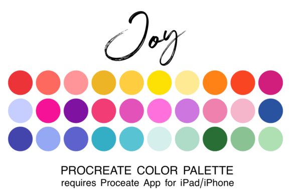 Joy Procreate Color Palette: A Curated Color Scheme for Digital Artists