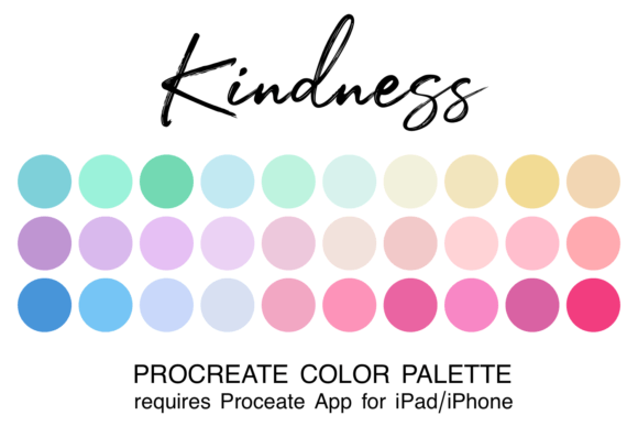 Kindness Procreate Color Palette: Warmth for Your Digital Art