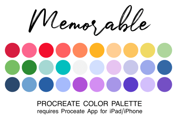 Memorable Procreate Color Palette: A Curated Approach to Digital Art
