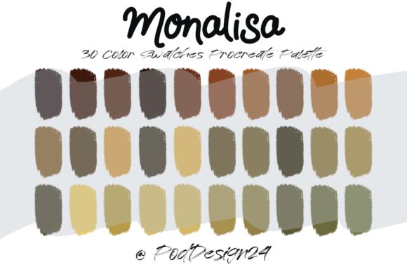 Procreate Color Palette Monalisa: Infuse Your Art with Renaissance Hues