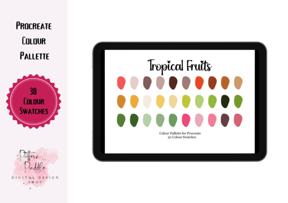 Procreate Color Palette Tropical Fruits: Vibrant Hues for Digital Art