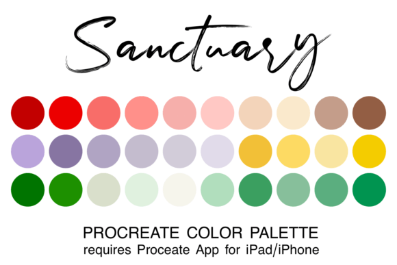 Sanctuary Procreate Color Palette: Streamline Your Creative Process