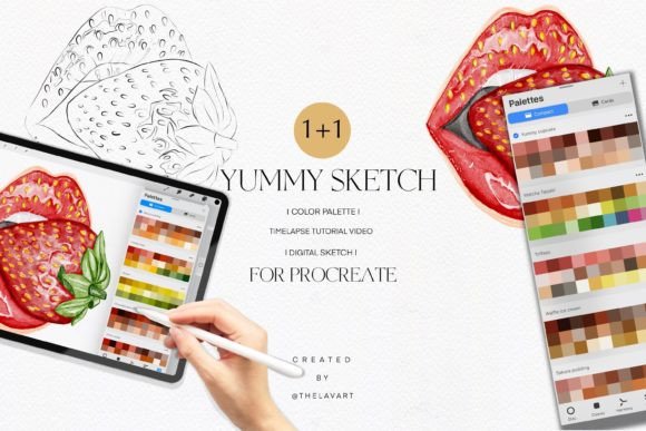 Strawberry Lips Sketch: Your Go-To for Creative Projects