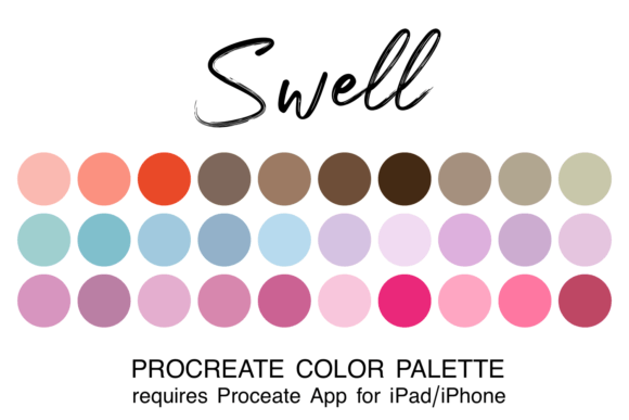 Swell Procreate Color Palette: Your Shortcut to Cohesive Digital Art