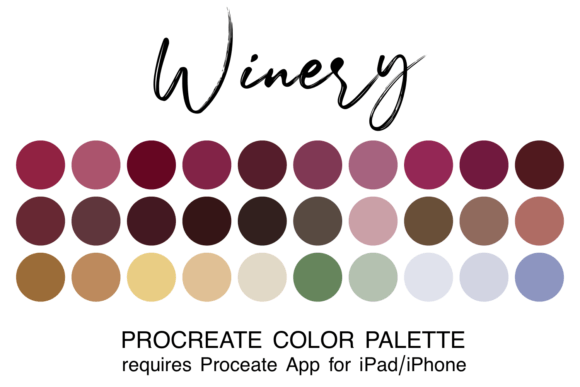 Uncork Your Creativity: The Winery Procreate Color Palette