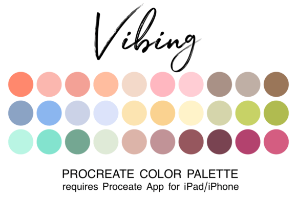 Unlock Creative Flow: The Vibing Procreate Color Palette