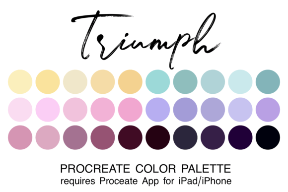 Unlock Creative Flow with the Triumph Procreate Color Palette