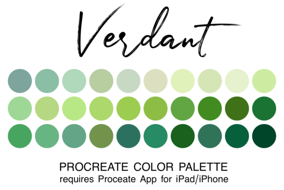 Unlock Creative Harmony with the Verdant Procreate Palette