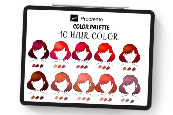 Unlock Luscious Locks: Hair Color Procreate Palette 10 Styles