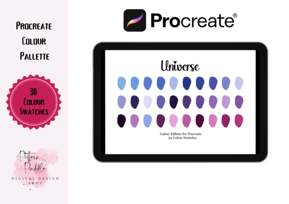Unlock the Cosmos with the Universe Color Swatch for Procreate