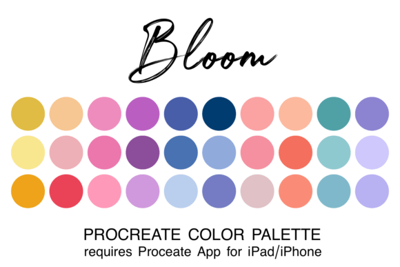 Unlock Vibrant Artwork with the Bloom Procreate Color Palette