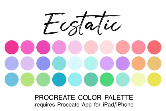 Unlock Vibrant Creations with the Ecstatic Procreate Color Palette