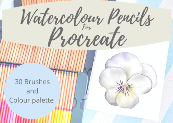 Watercolour Pencils Procreate Brushes: Authentic Digital Texture