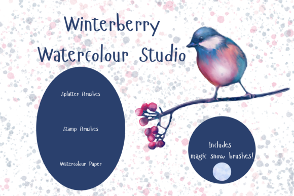 Winterberry Watercolour for Procreate: Festive Digital Artistry